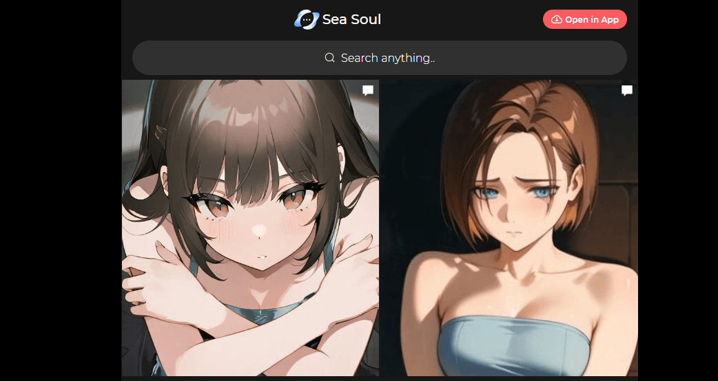 Sea Soul explore page