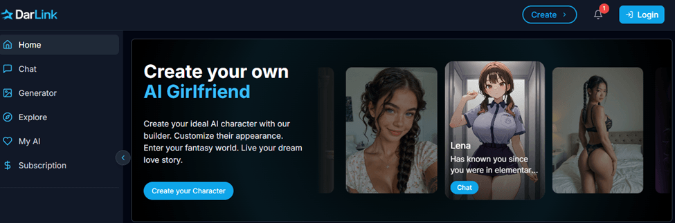 DarLink homepage